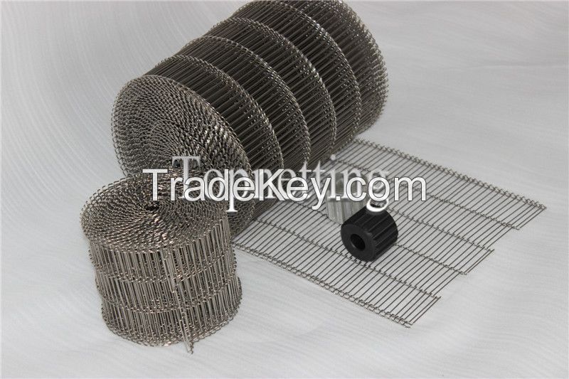 Food Grade Stainless Steel Flat Flex Wire Mesh Conveyor Belt