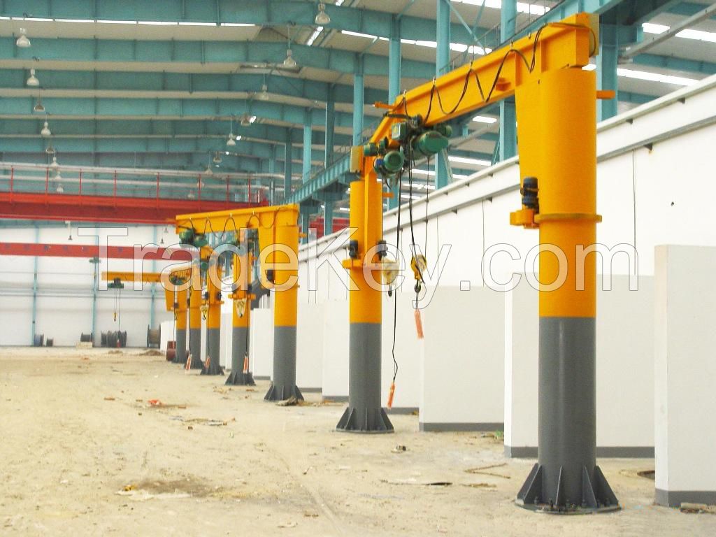 10 ton fixed column arm slewing jib crane | cranes.tradekey.com