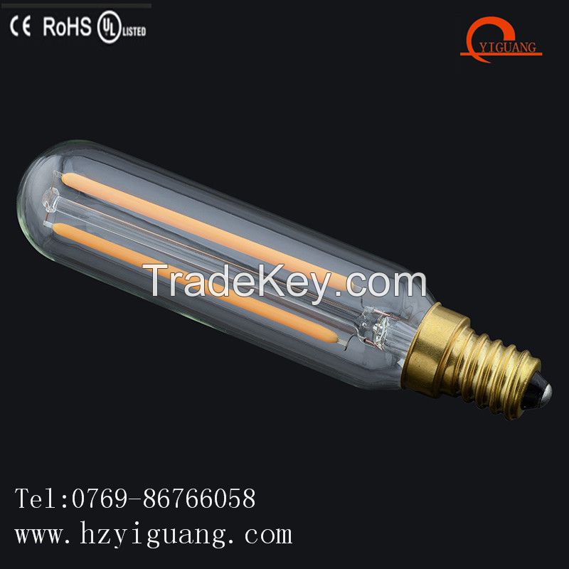 Vintage Tubular T10 LED Filament Bulb for Lighting