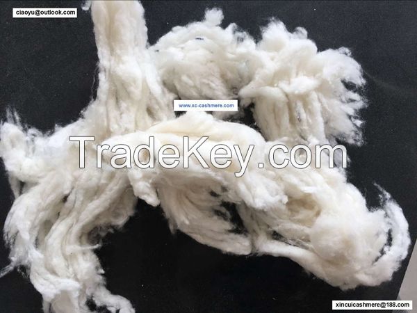 White wool noils from factory