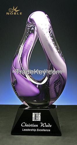 Fashion Hand Blown Glass Trophy Designer Home Decor