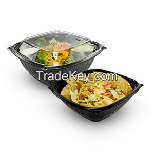 PresentaBowls Proâ„¢ Black Square Bowls & Lids