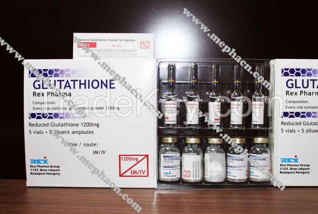 High quality Rex glutathione injection 1200mg for skin whitening with good effect and competitive price