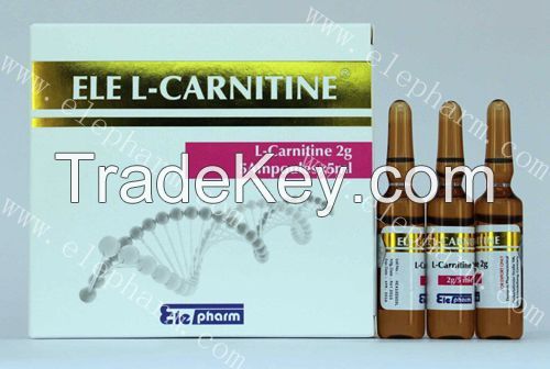 ELE L-carnitine injection 2g/5ml for weight losing with good effect and competitive price