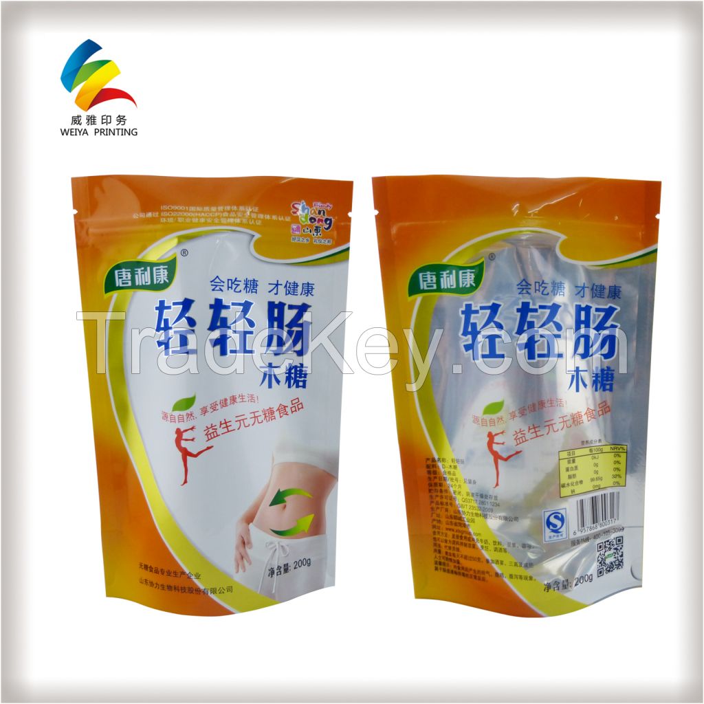 Food Grade Custom Printed Plastic Snack Food Bag for Packing Dried Fruit , Sugar , Candy , Nut , Cookie