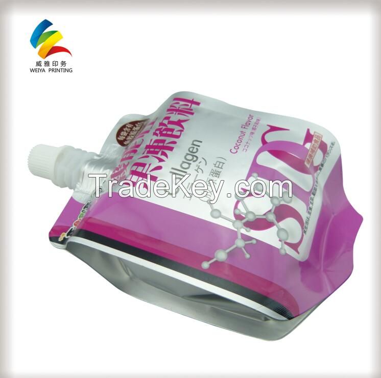 Spice Packaging Stand Up Pouch With Spout / Plastic Doypack Pouch