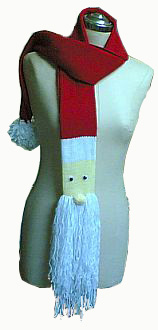 Christmas, Santa Knitted Scarves