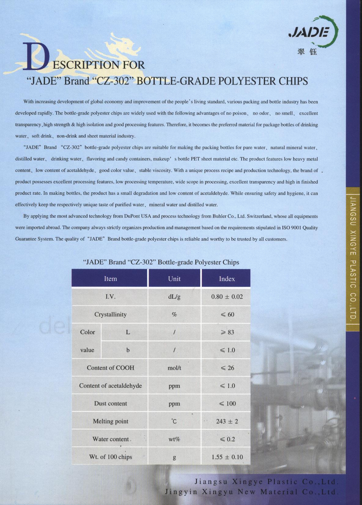 PET CHIPS raw materials