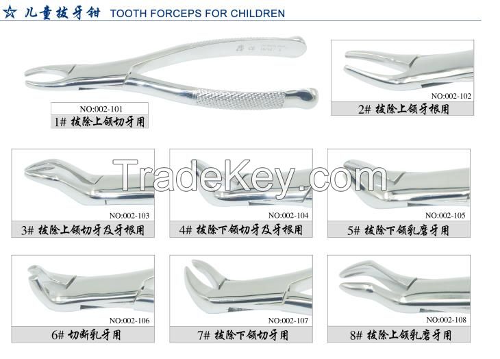 tooth extracting forceps for children