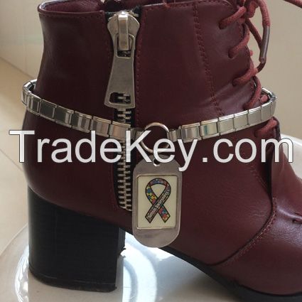 customized italian charm boot bracelet