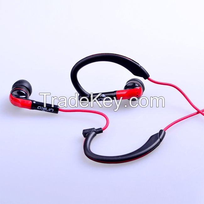 2016  ULDUM portable sport ear-hook earphone with mic