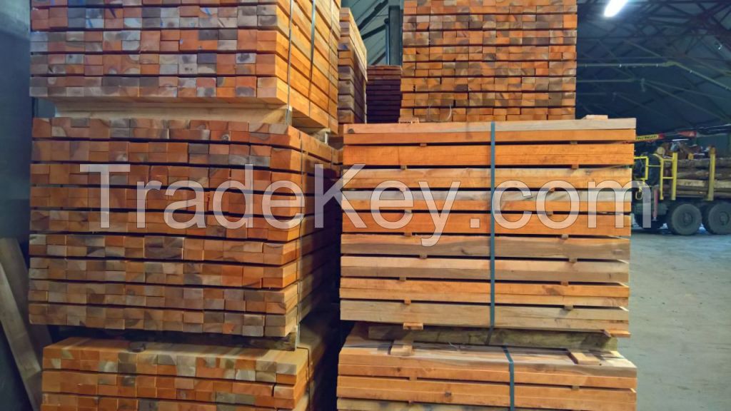 Alder sawn timber and pallet elements