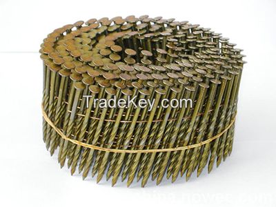 15/16 Degree Flat Top Wire Collation Galvanized Coil Nails