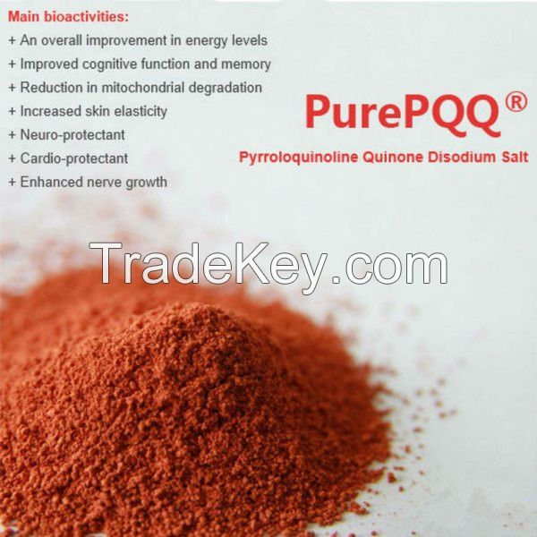 High quality good coenzyme Pyrroloquinoline Quinone, CAS 72909-34-3 PQQ, methaxatin powerful anti-aging