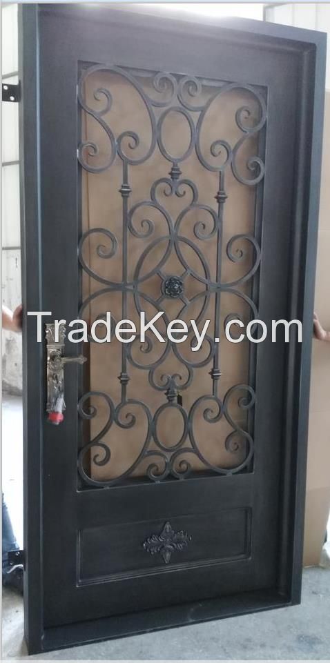 wrought iron door