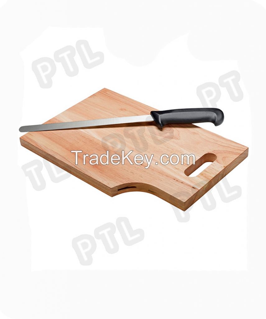 stainless steel cheese knife&amp;spatula with wooden chopping board and trasparent acrylic cover(4 pieces)