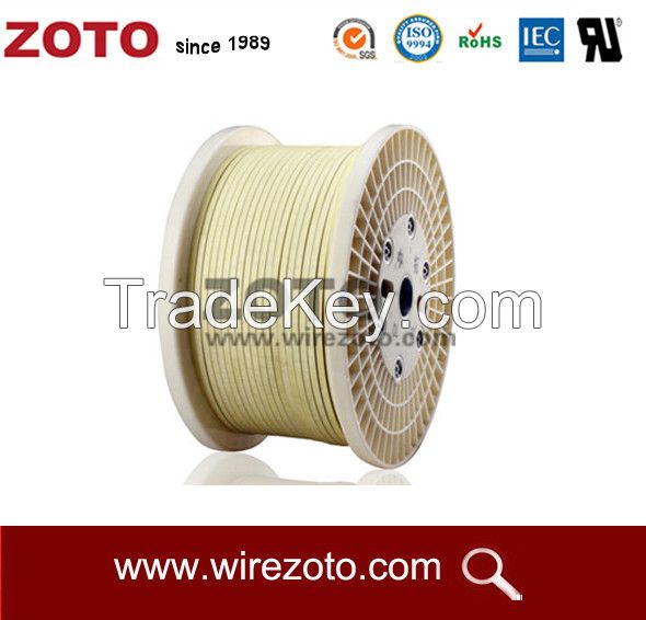 Fiberglass wrapped aluminum wire