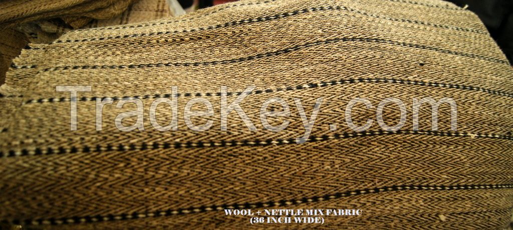 COTTON-NETTLE or WOOL-NETTLE (Mix) FABRICS