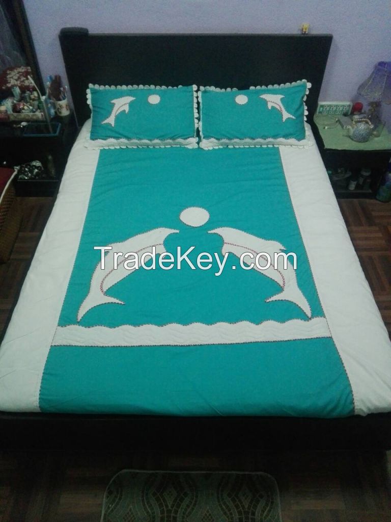 Handmade Designer's Cotton BedSheets (Bed sets)