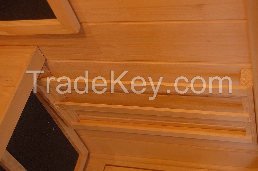 Hole Sales Canadian Hemlock 4 person Infrared sauna with Far Infrared Ceramic Rod