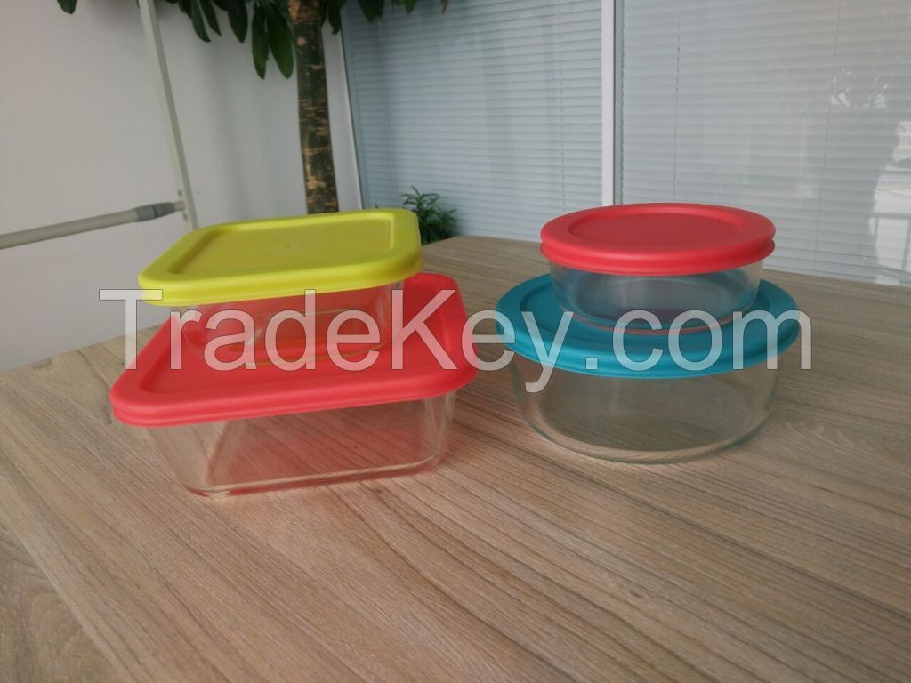 borosilicate glass food container
