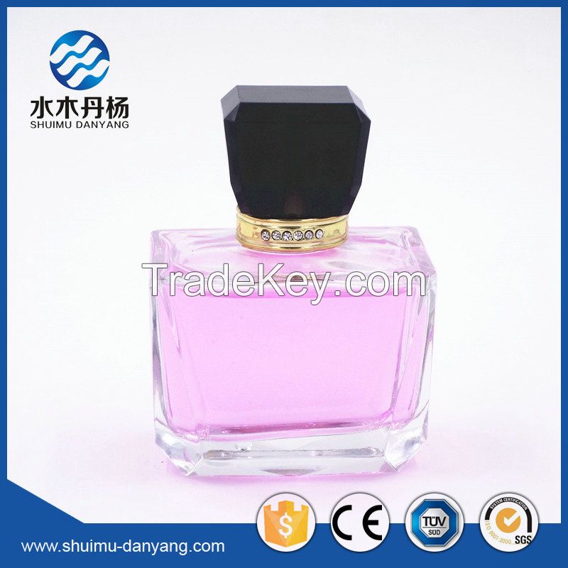 Luxury 100ml clear glass perfume bottle