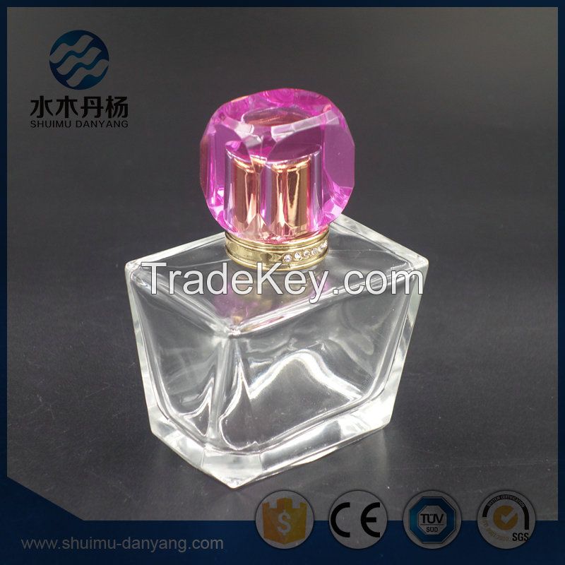 Luxury 100ml clear glass perfume bottle