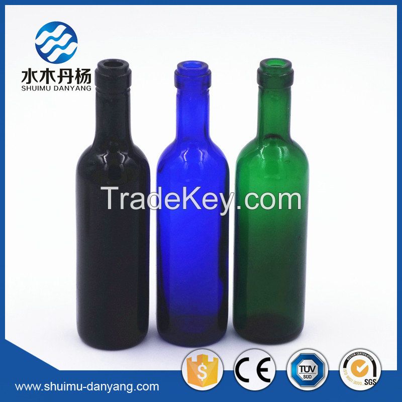 Hot selling 50ml round glass liquor bottle with cork