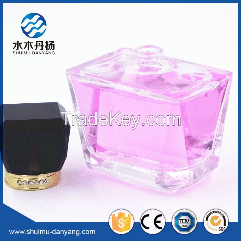 Luxury 100ml clear glass perfume bottle