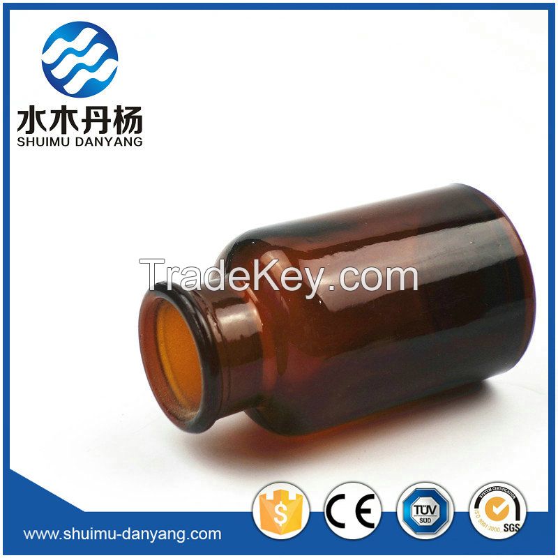 60ml-1000ml amber wide mouth glass reagent bottle