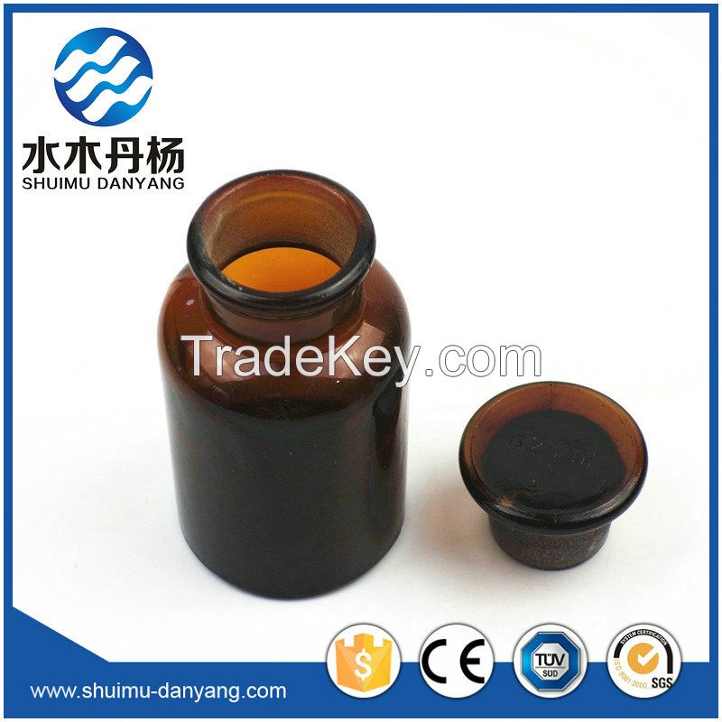 60ml-1000ml amber wide mouth glass reagent bottle