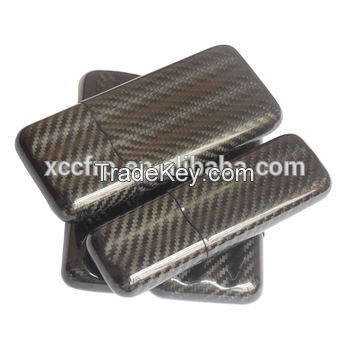 Hot sales High quality 3pcs in one 3K Twill glossy carbon cigar box