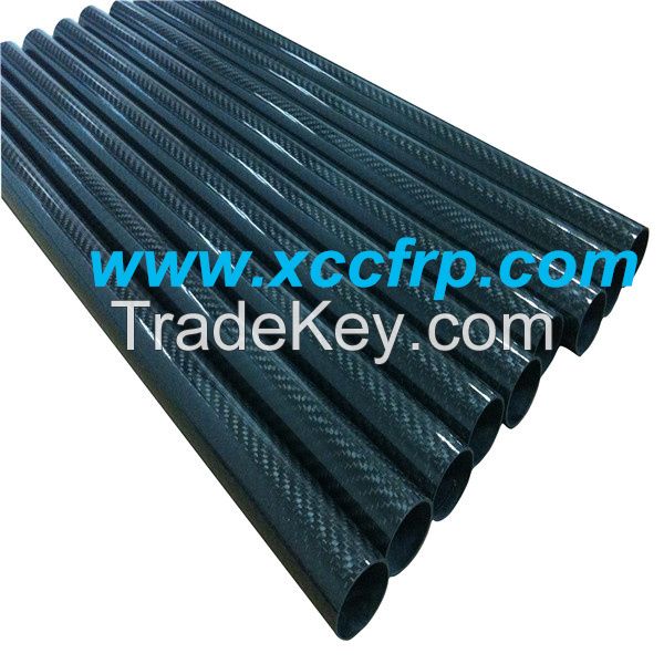100% carbon fiber 3k carbon fiber pipe 6*8*1000mm