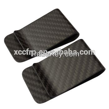 Professional Production Matte Finish Carbon Fiber Money Clip Bill Clip