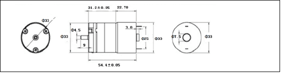 MPA1018 -Membrane Air Pump,  Brush DC Motor											