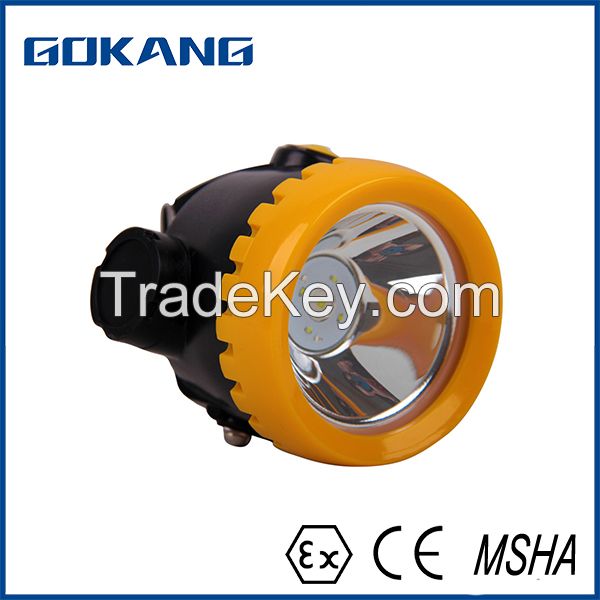 atex approved miners helmet cap lamp, led rechargeable mining headlight of best quality