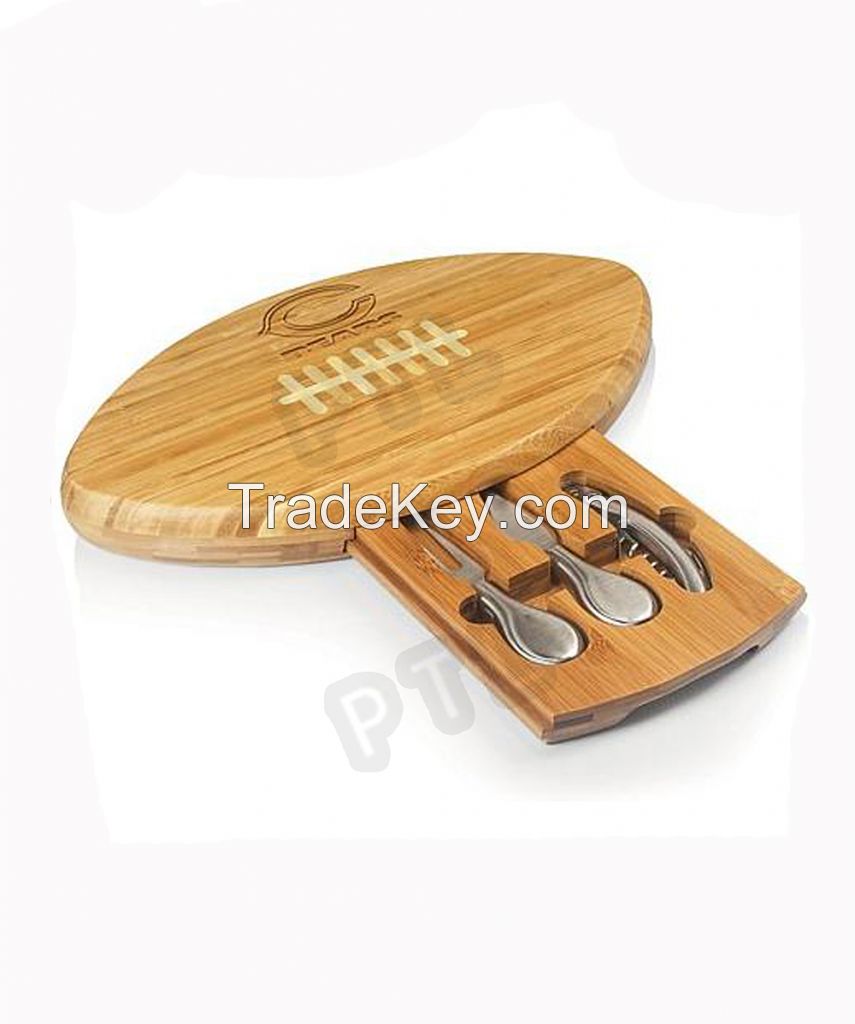 deluxe drawer-style wooden cheese set(4 pieces) 