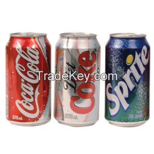 Fanta,Coca Cola,Sprite 330ml Cans, drinks 24 x 330ml, Eenglish, arab , german text all available