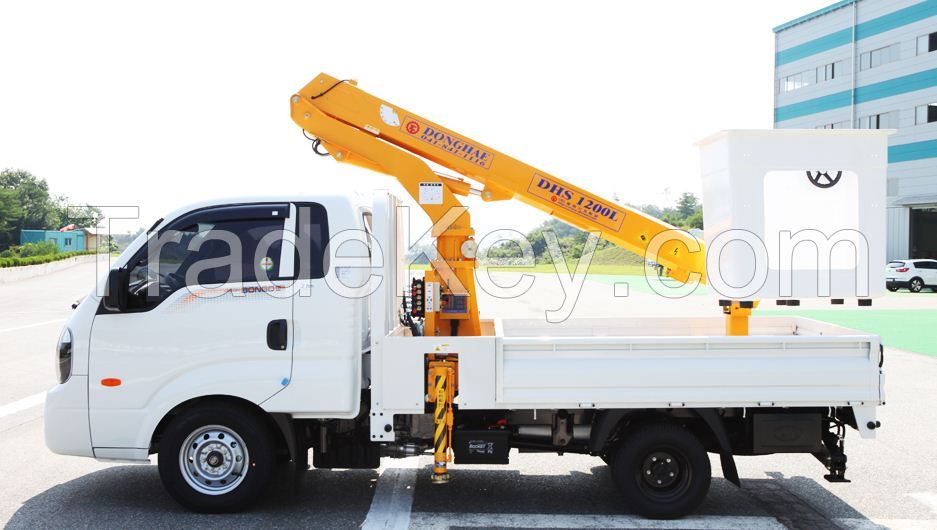 DHS1200L truck mounted aerial work platform boom crane work bucket