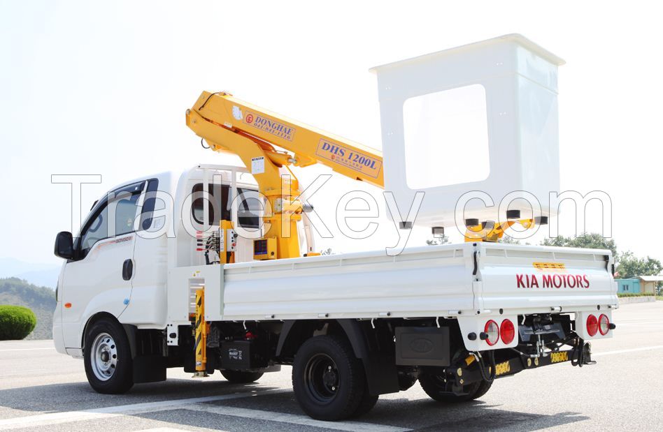 Dhs1200l Truck Mounted Aerial Work Platform Boom Crane Work Bucket