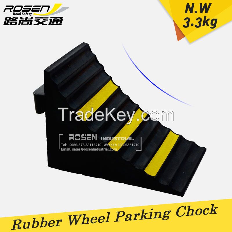 Parking Safety Heavy Duty Rubber Wheel Chocks with Handle Suit 4WD Mine Spec Vehicles