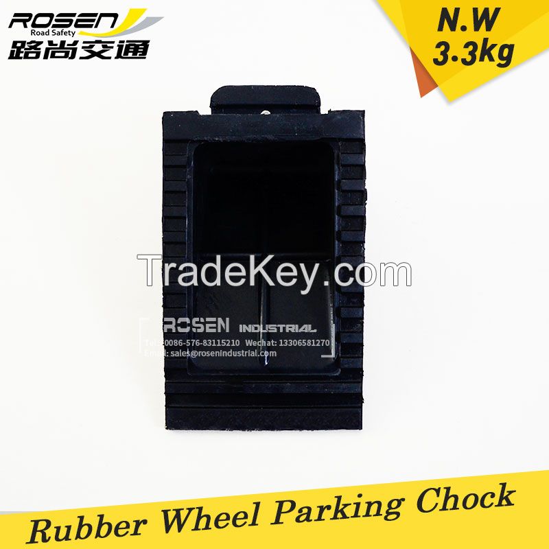 Parking Safety Heavy Duty Rubber Wheel Chocks with Handle Suit 4WD Mine Spec Vehicles