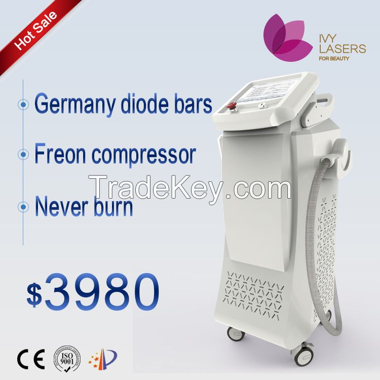 Painless 808nm laser hair removal treatment for full body