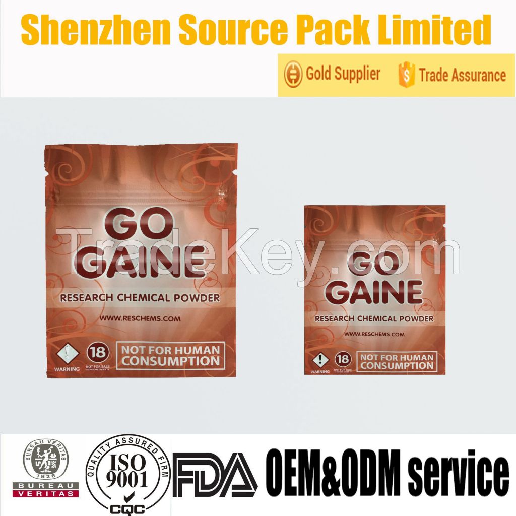 Factory Price Three Heat Sealed Zipper Bag with Tear Notch for Packaging