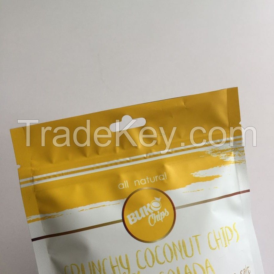 Food Grade Totally Transparent Stand Up Pouch with Tear Notch for Food Packaging