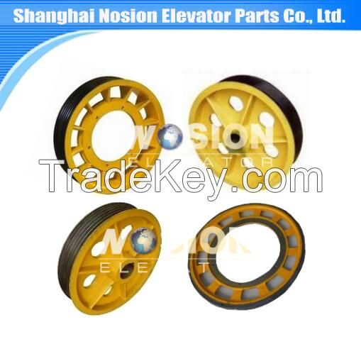 Elevator Escalator Traction Sheave Roller Wheel Elevator Pulley Sheave