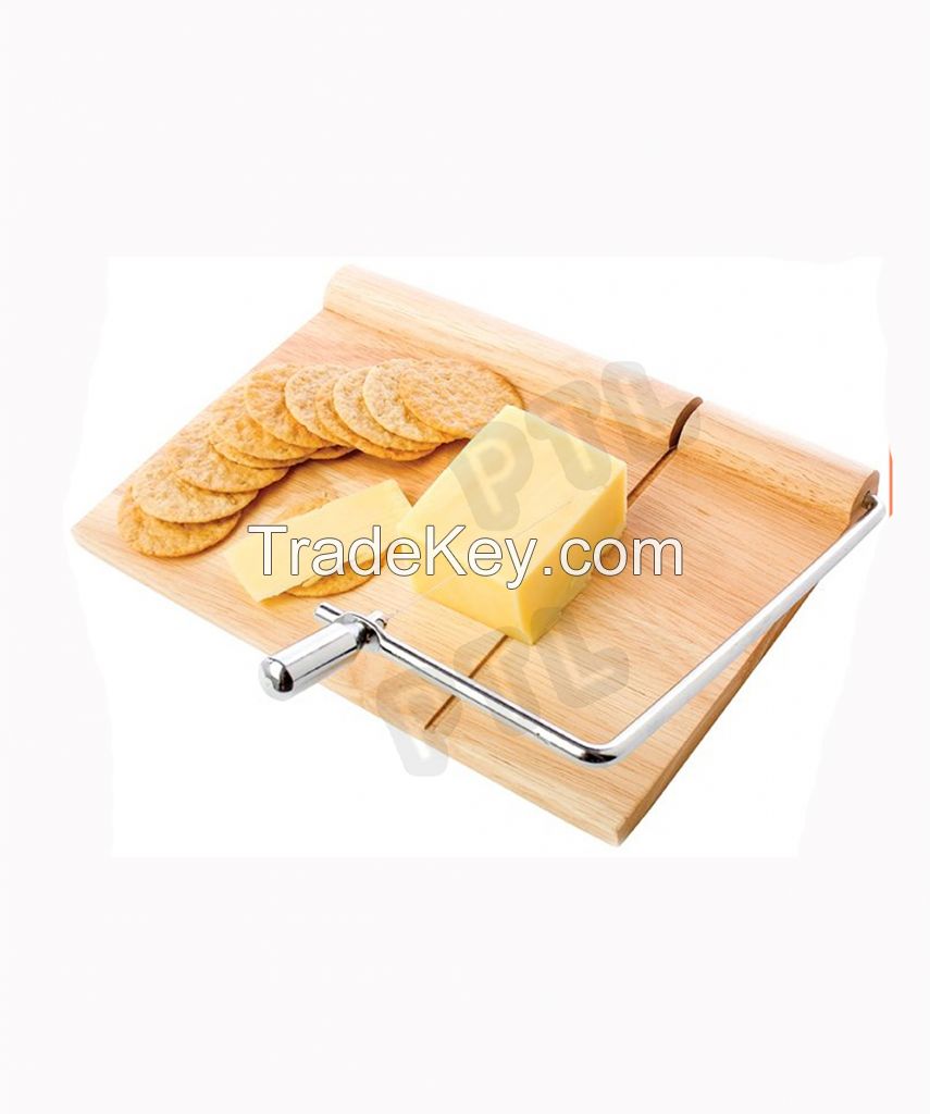 cheese wire cutter with wooden board 