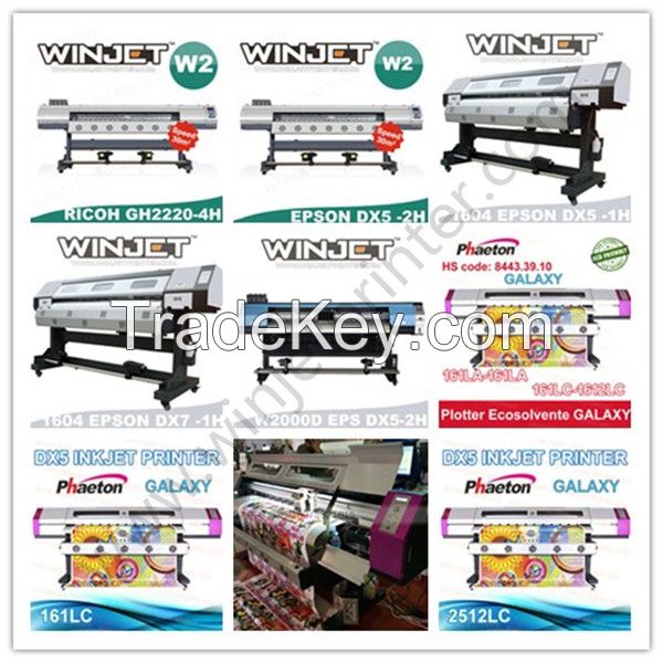 Winjet eco solvent printer with Epson dx5 printhead W2 digital printer