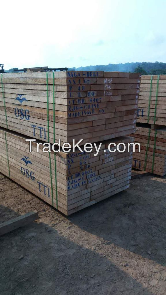 SELL African Wood Naga Red Beli AIC+  AD Sawn Timber Original Gabon For Vietnam Thailand Laos China Aisa Market