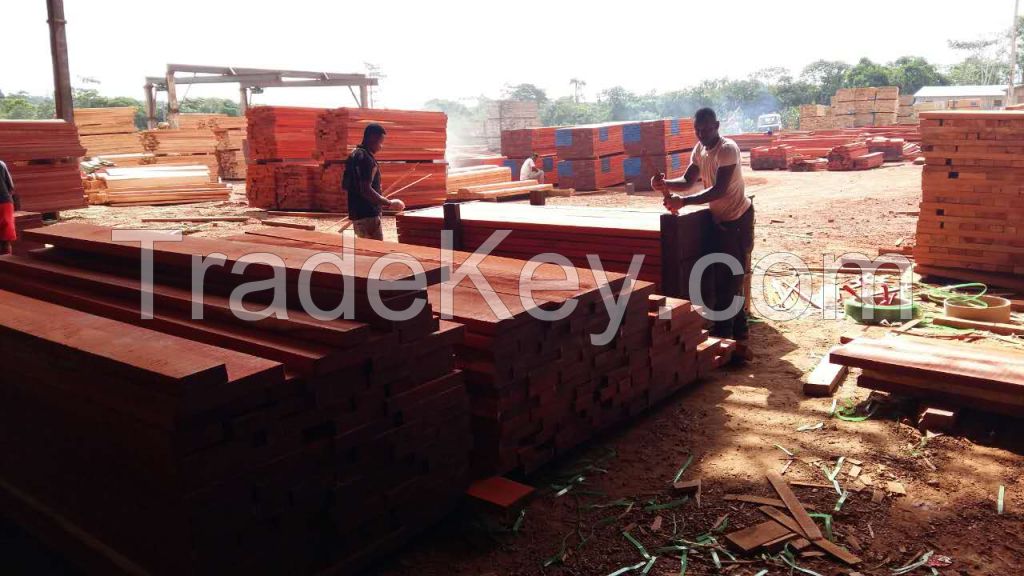 African Wood Padouk FAS AD Sawn Timber Original Gabon From OSG